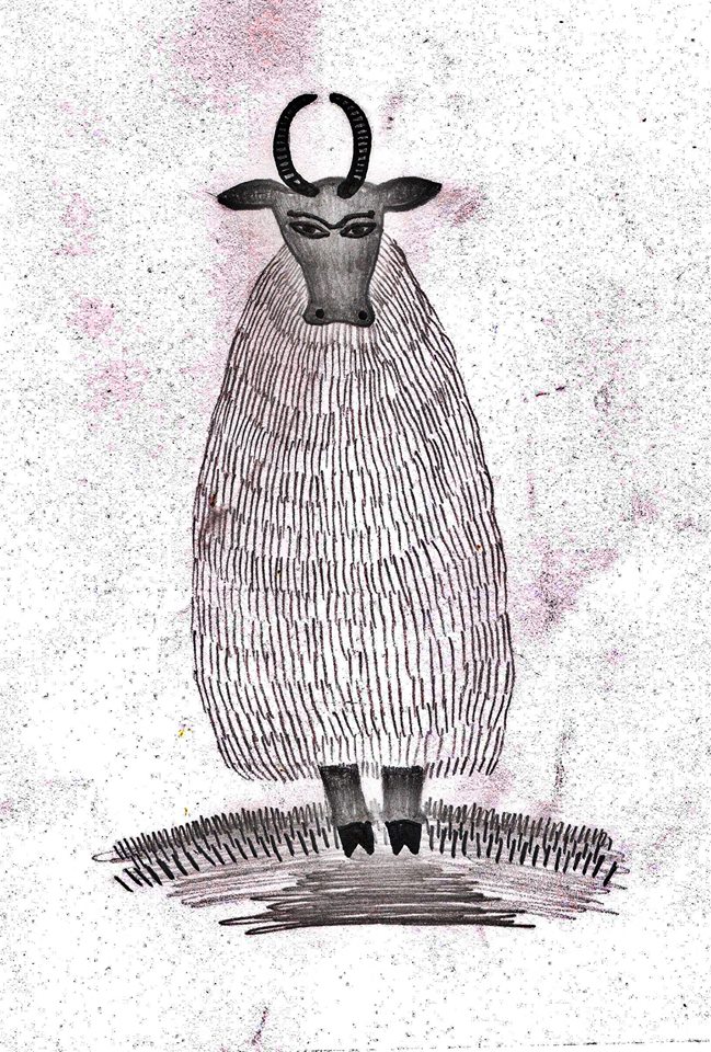 Cow man @csavaros_art